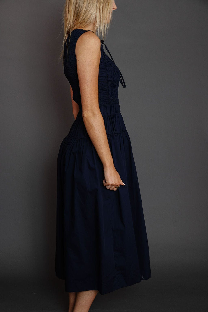 Gladys Dress in Navy