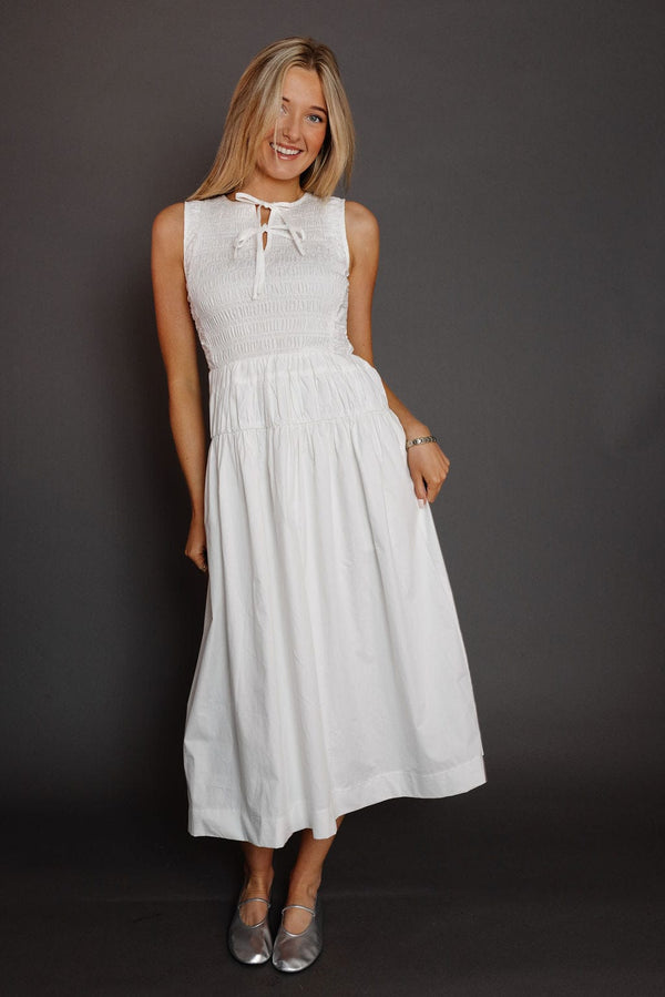 Gladys Dress in White