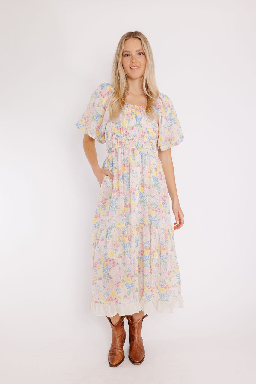 Glenhaven Dress in Ivory Floral