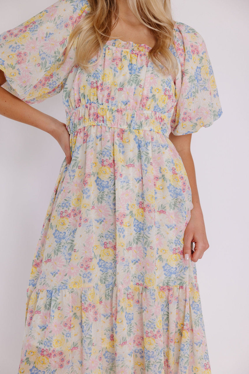 Glenhaven Dress in Ivory Floral