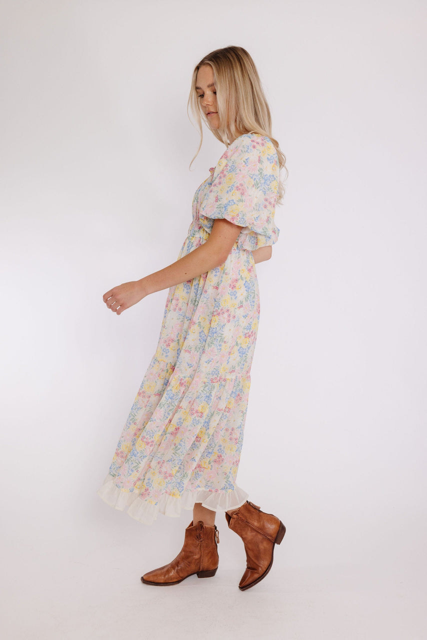 Glenhaven Dress in Ivory Floral