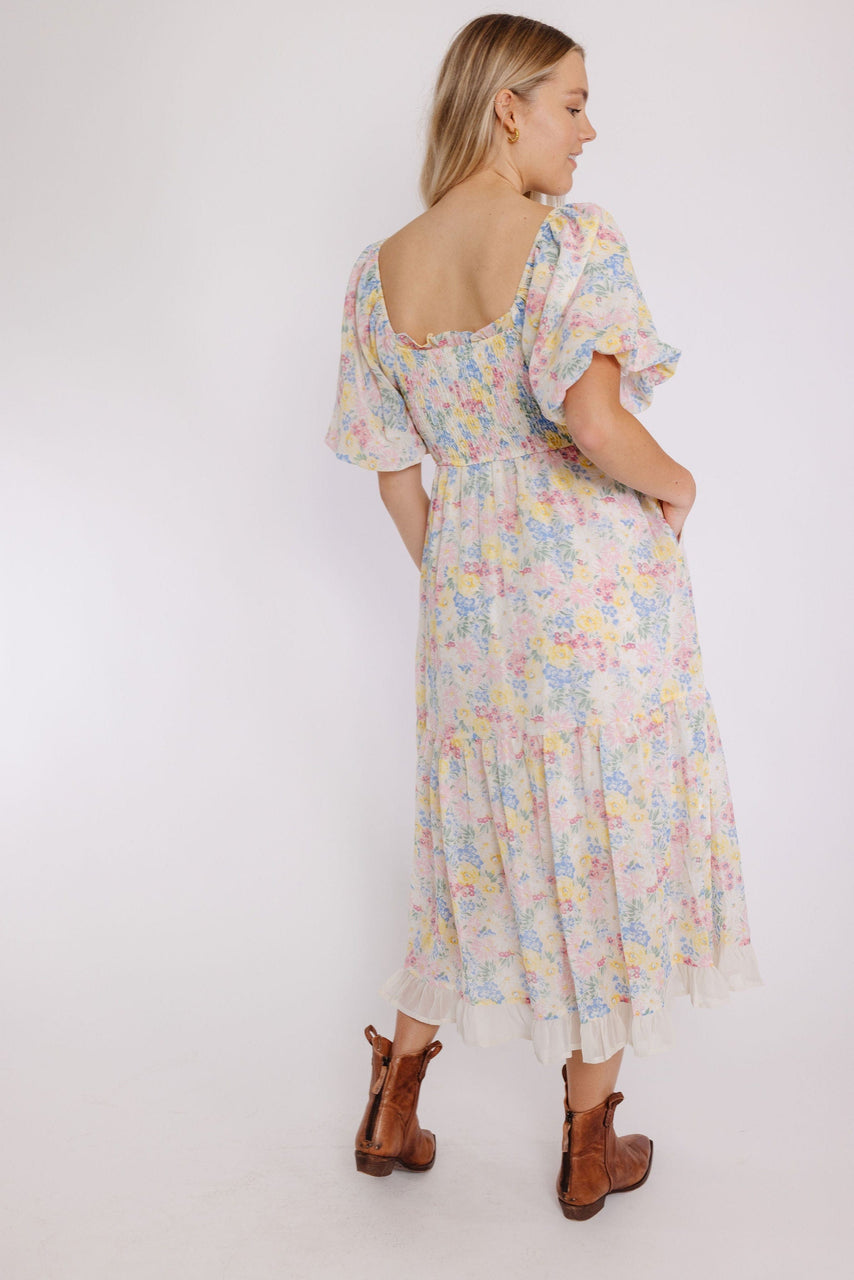 Glenhaven Dress in Ivory Floral