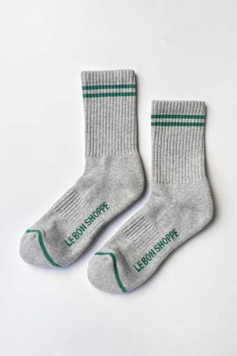 Le Bon Shoppe Boyfriend Sock in Light Grey