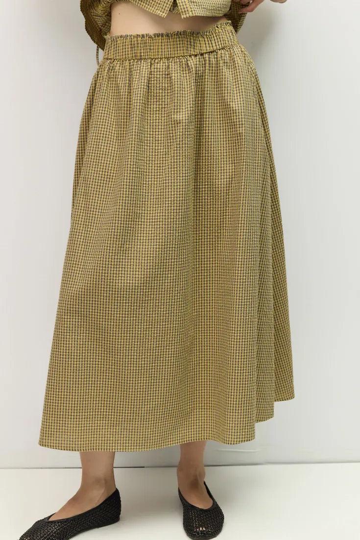 Gwen Skirt in Blue-Yellow