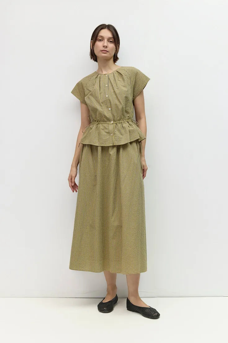 Gwen Blouse in Blue-Green