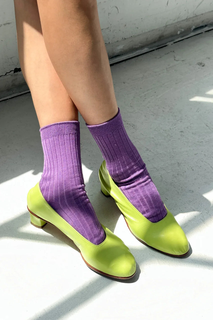 Le Bon Shoppe Her Socks in Violet