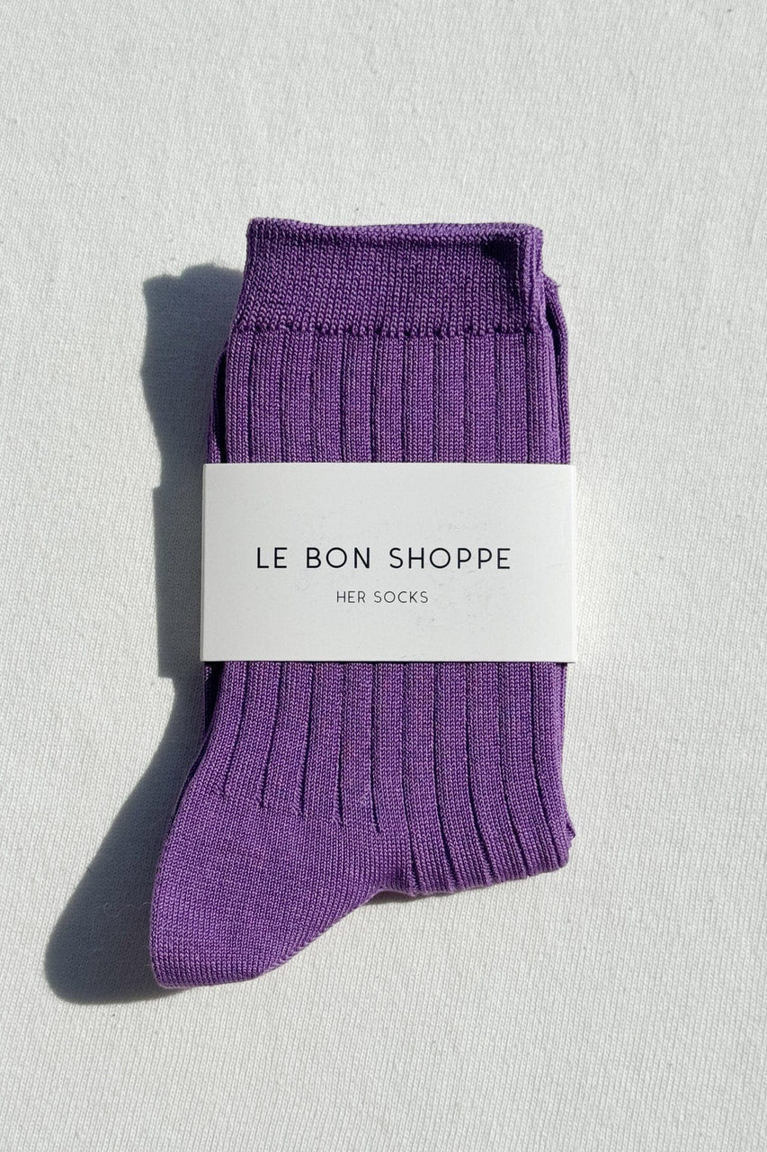 Le Bon Shoppe Her Socks in Violet