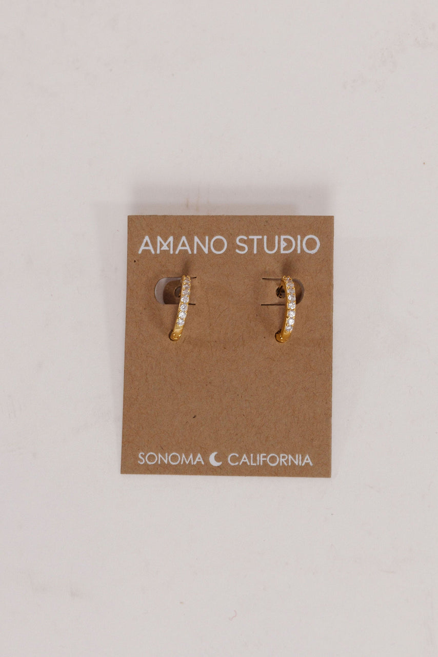 Amano Studio Crystal Hoop Earrings