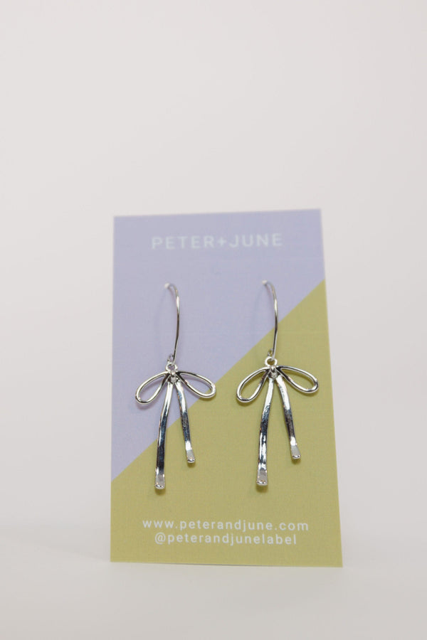 Peter and June Bad to the Bow Earring in Silver