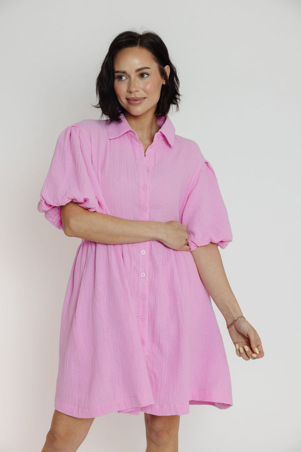 Lamarke Dress in Cool Pink