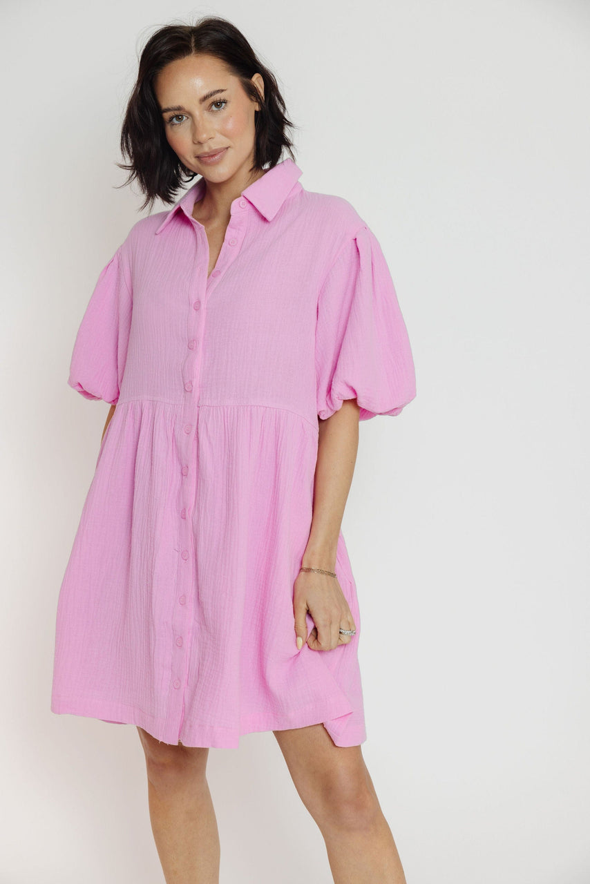 Lamarke Dress in Cool Pink