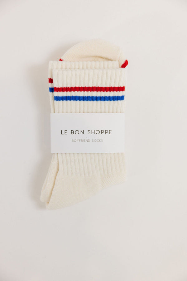 Le Bon Shoppe Boyfriend Socks in Milk