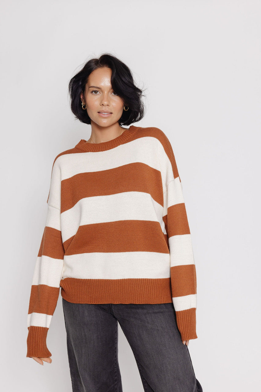 Leilani Sweater in Cafe/Ivory