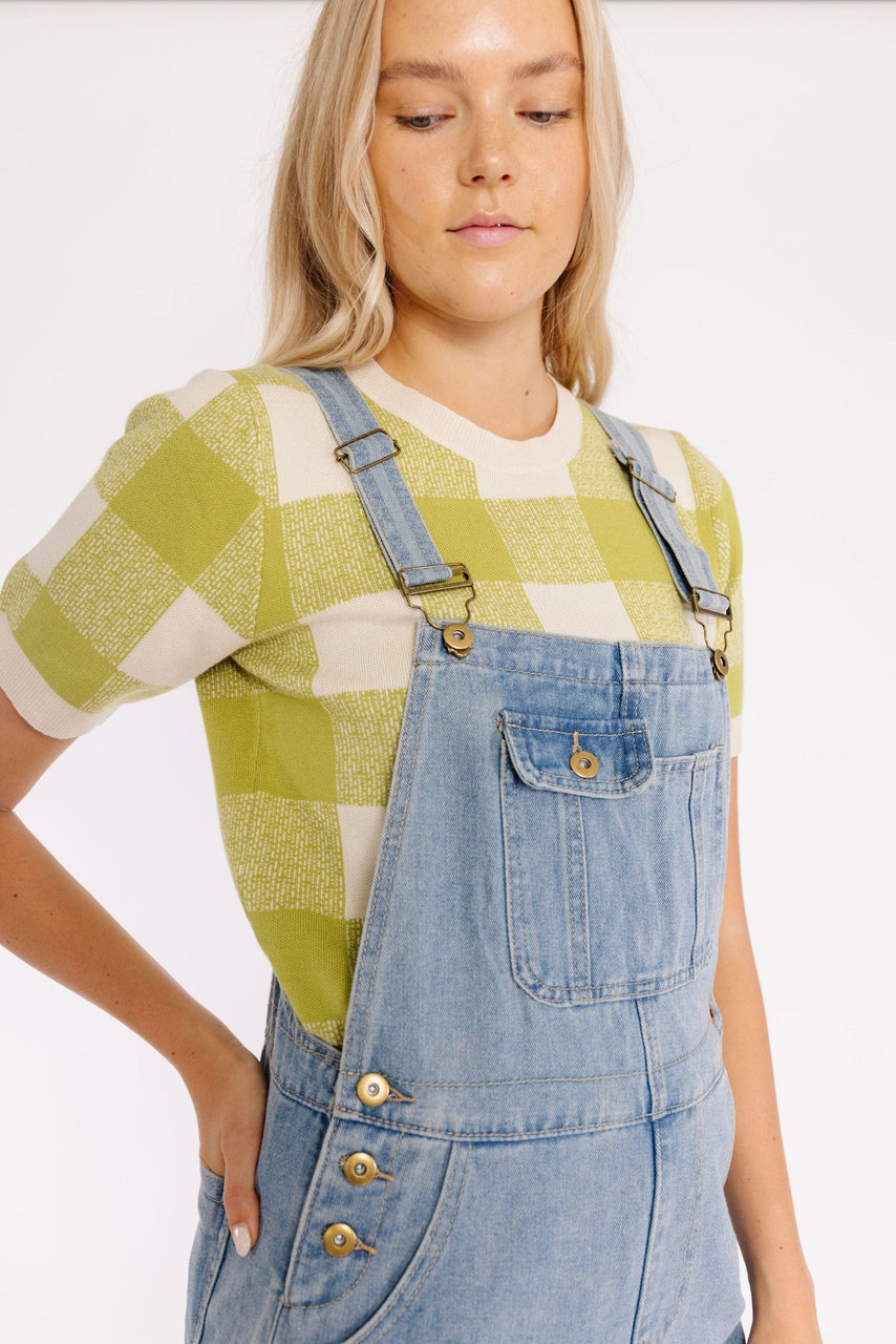 Maeven Overalls in Blue Denim