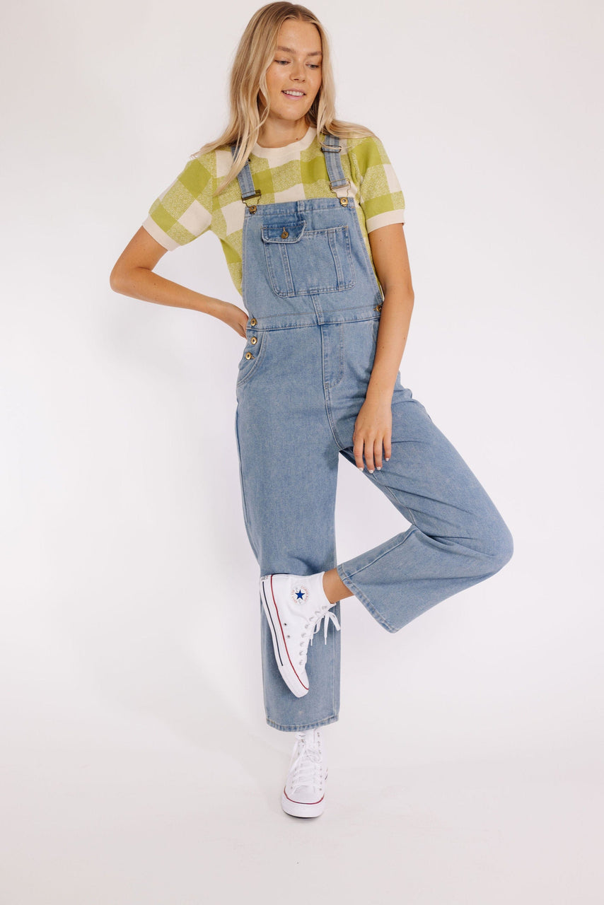 Maeven Overalls in Blue Denim