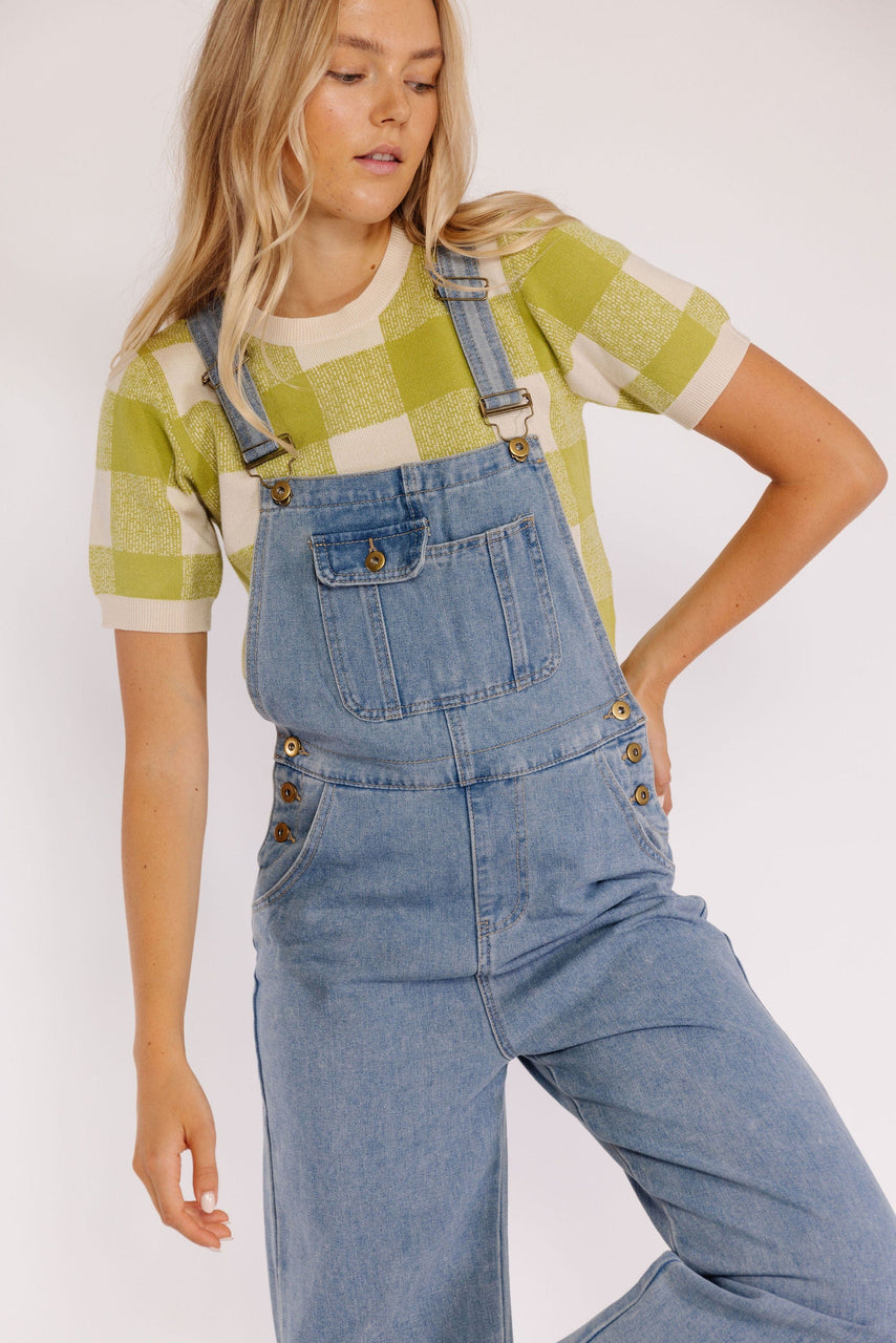 Maeven Overalls in Blue Denim