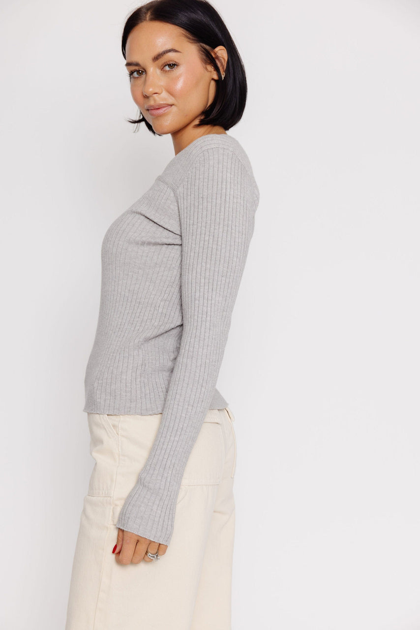Mara Sweater in Heather Grey