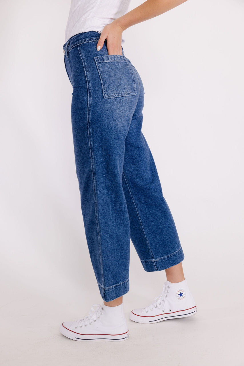 Margie Washed Denim Pant