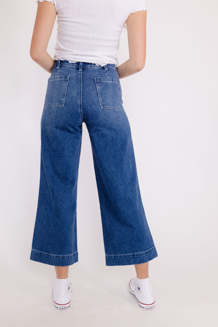 Margie Washed Denim Pant