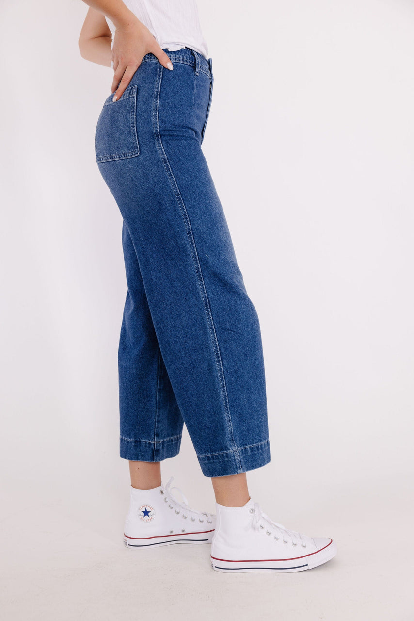 Margie Washed Denim Pant