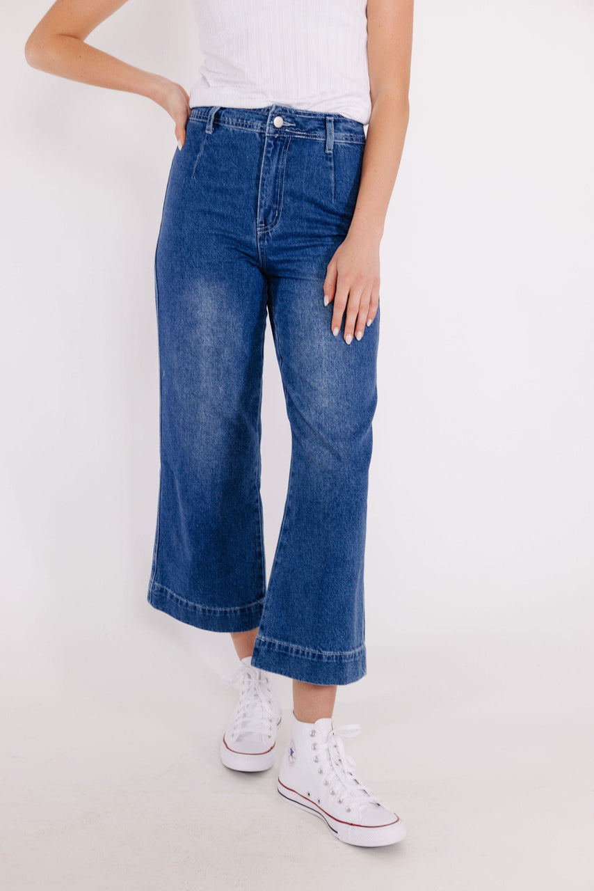 Margie Washed Denim Pant