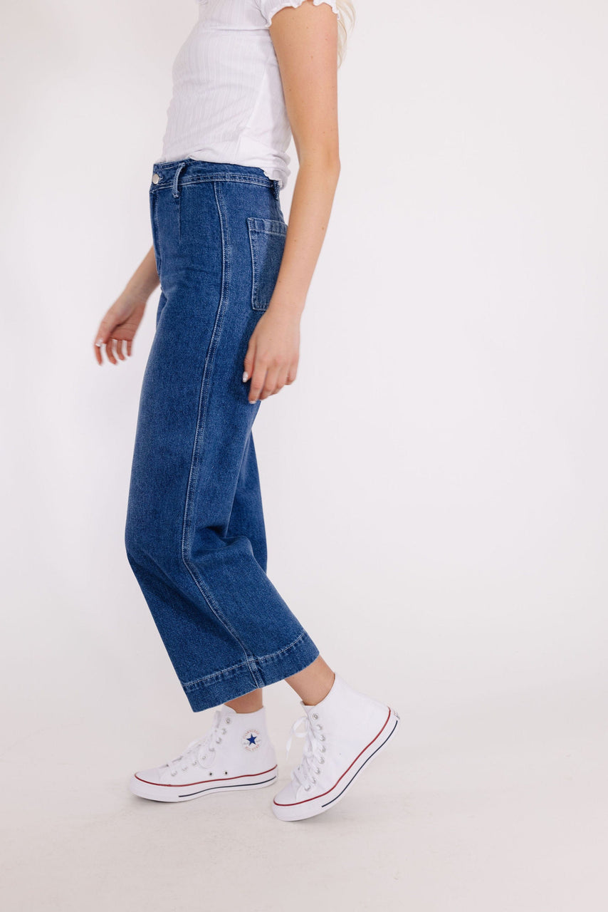 Margie Washed Denim Pant