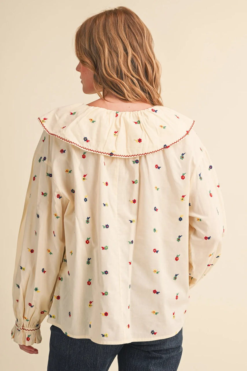 Mitsy Blouse in Cream