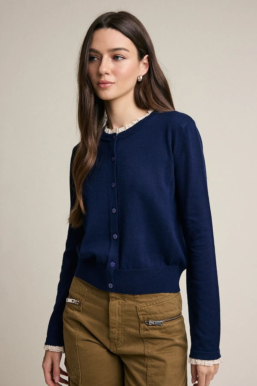 Navie Cardigan in Navy