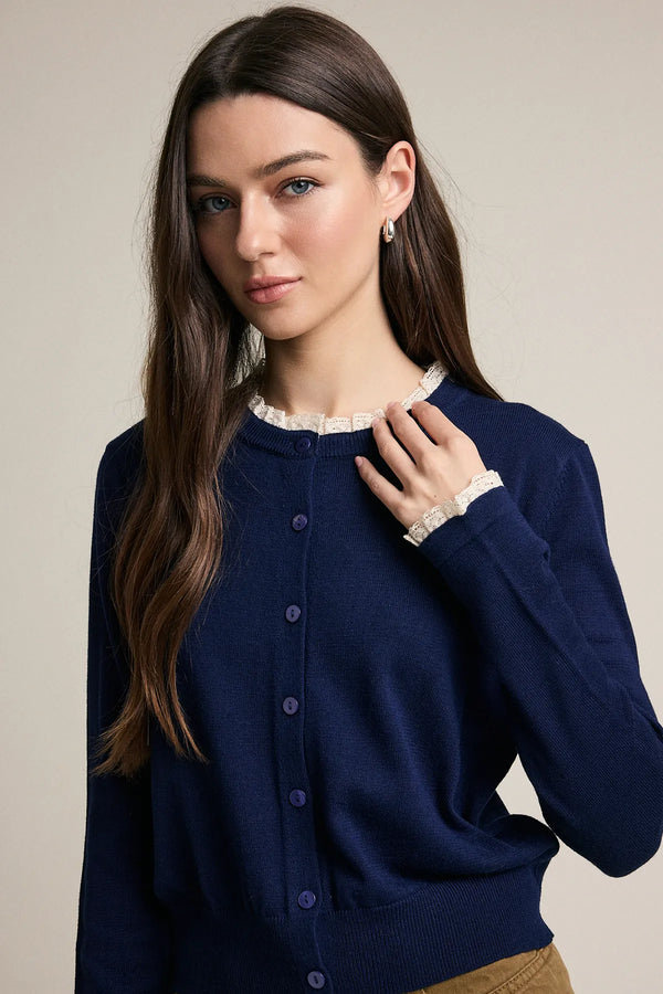 Navie Cardigan in Navy