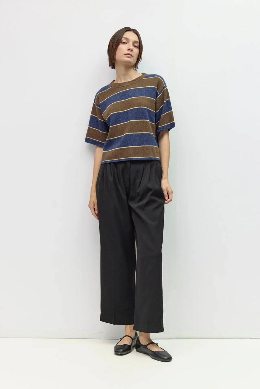 Pam Sweater in Brown/Navy/Beige