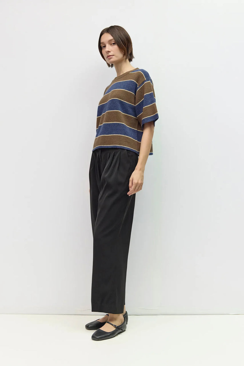 Pam Sweater in Brown/Navy/Beige