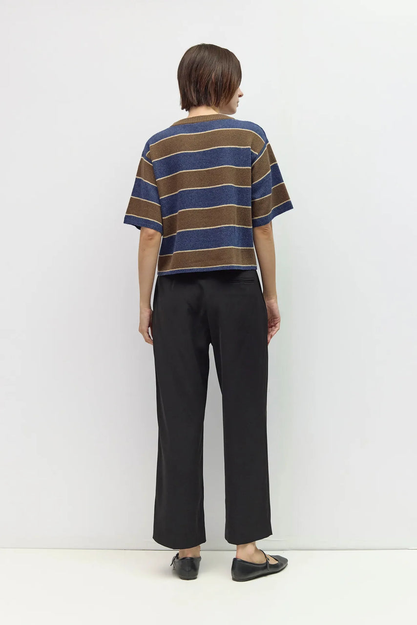 Pam Sweater in Brown/Navy/Beige