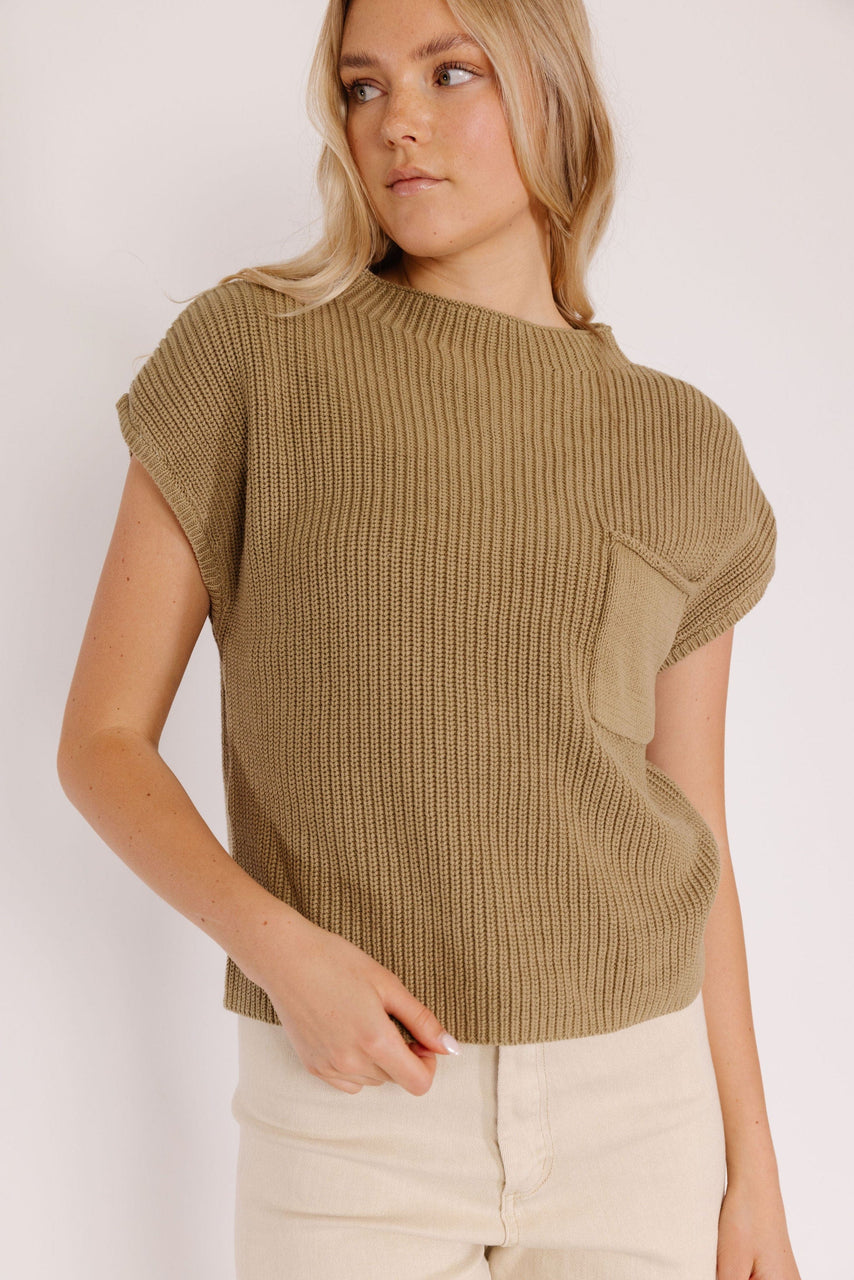 Pasco Sweater in Olive