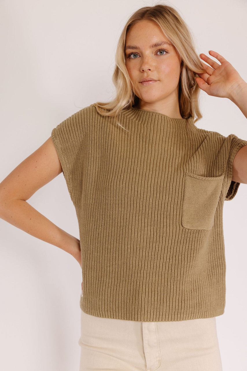 Pasco Sweater in Olive