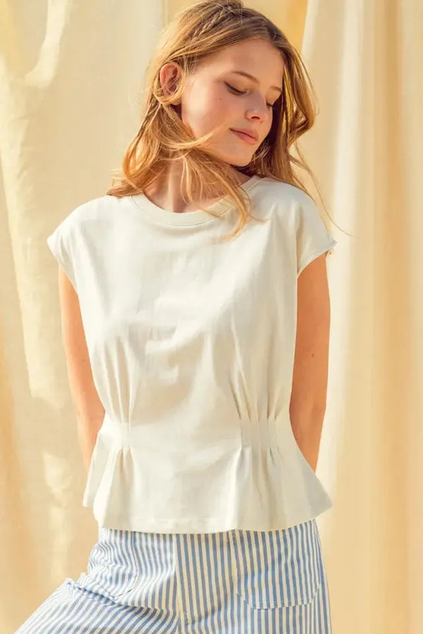 Ripley Tee in Misty White