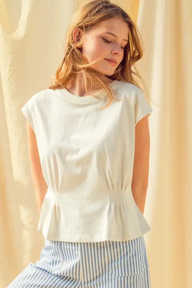 Ripley Tee in Misty White