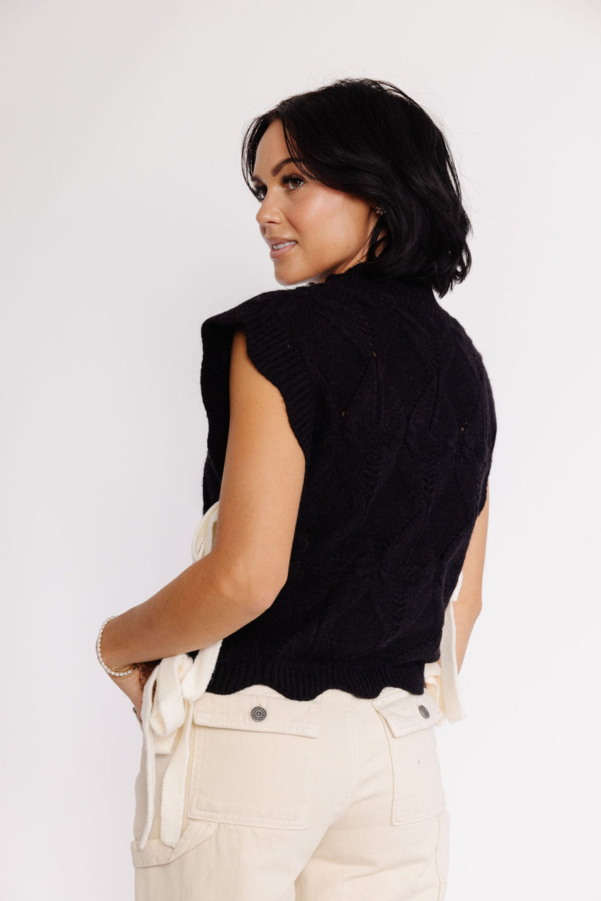 Shirley Sweater Vest in Black