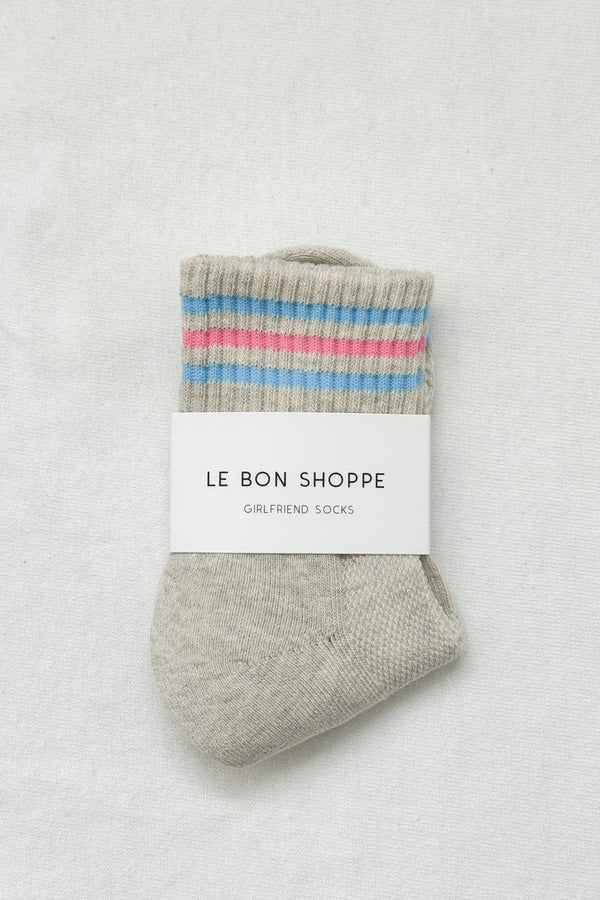 Le Bon Shoppe Girlfriend Sock in Bright Grey