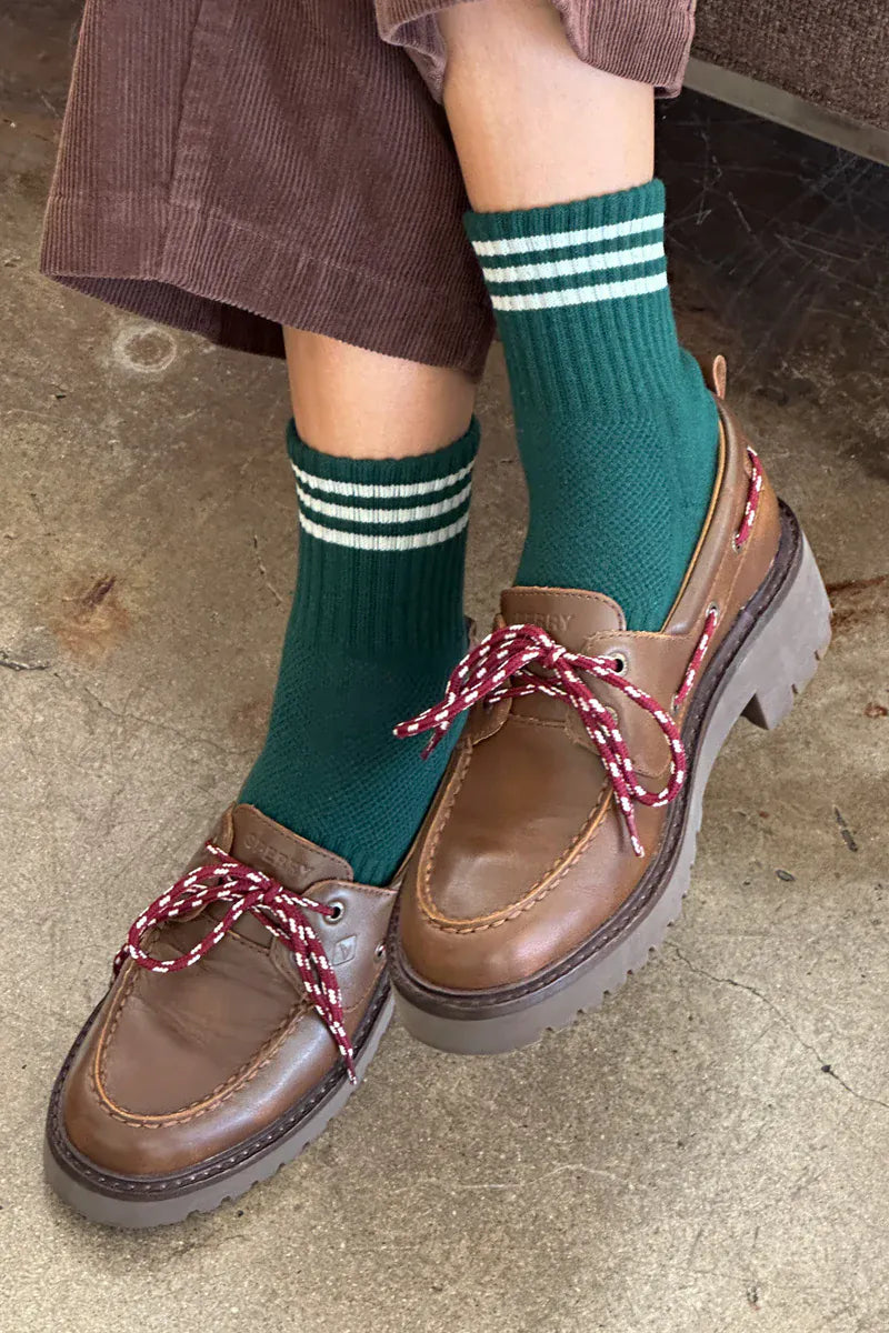 Le Bon Shoppe Girlfriend Sock in Hunter Green