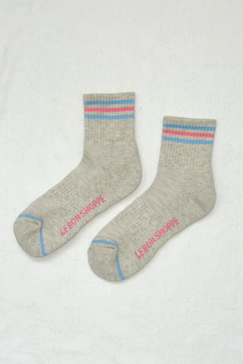 Le Bon Shoppe Girlfriend Sock in Bright Grey