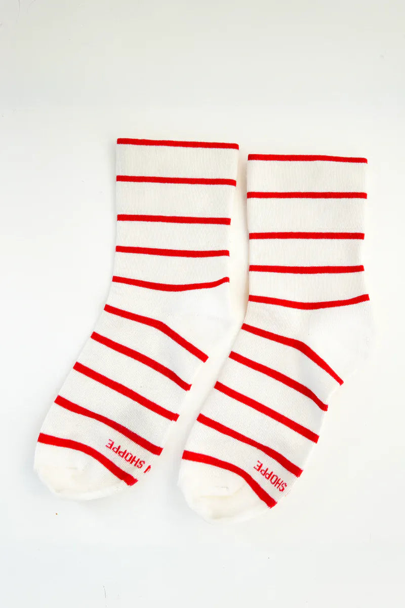 Le Bon Shoppe Wally Socks Candy Cane