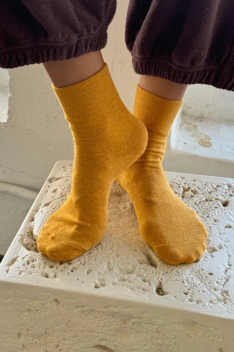 Le Bon Shoppe Sneaker Sock in Marigold