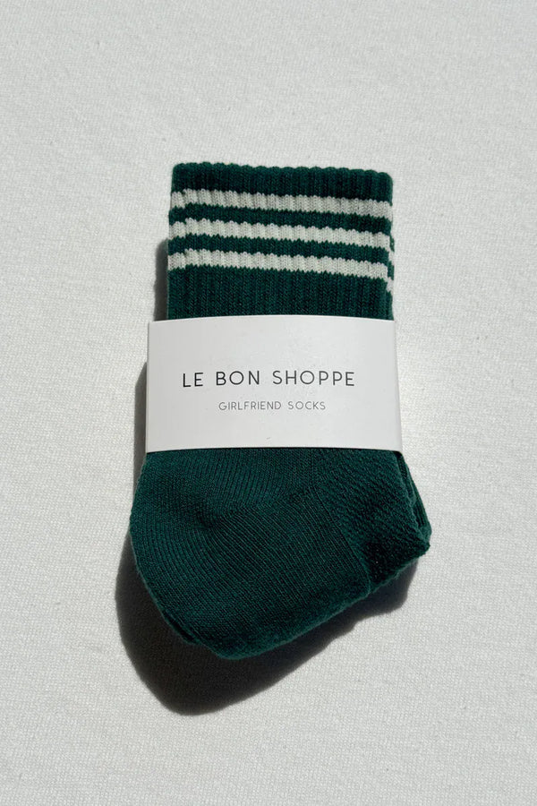 Le Bon Shoppe Girlfriend Sock in Hunter Green