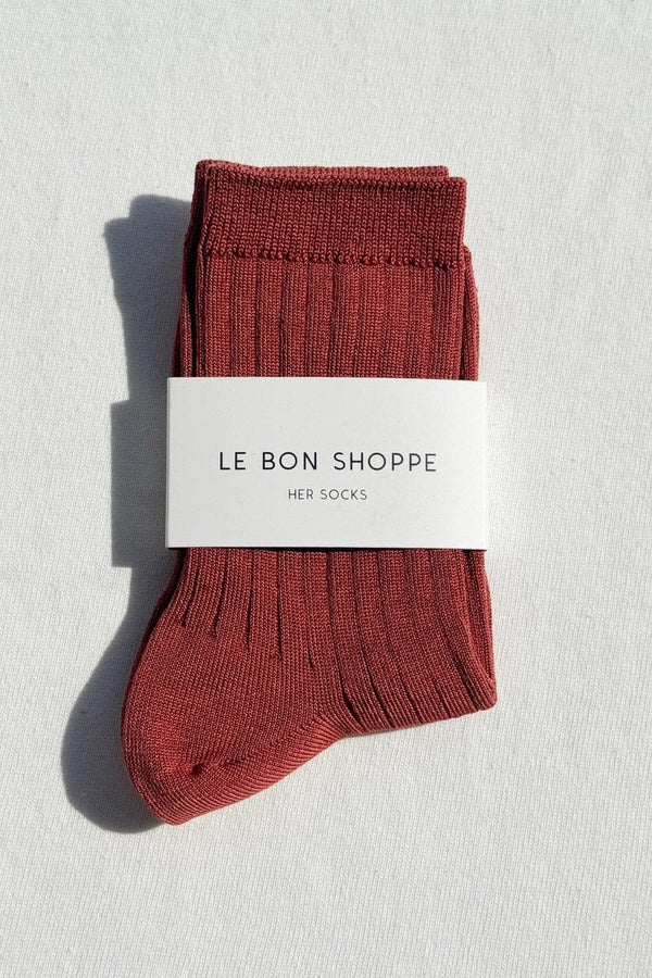 Le Bon Shoppe Her Socks in Terracotta