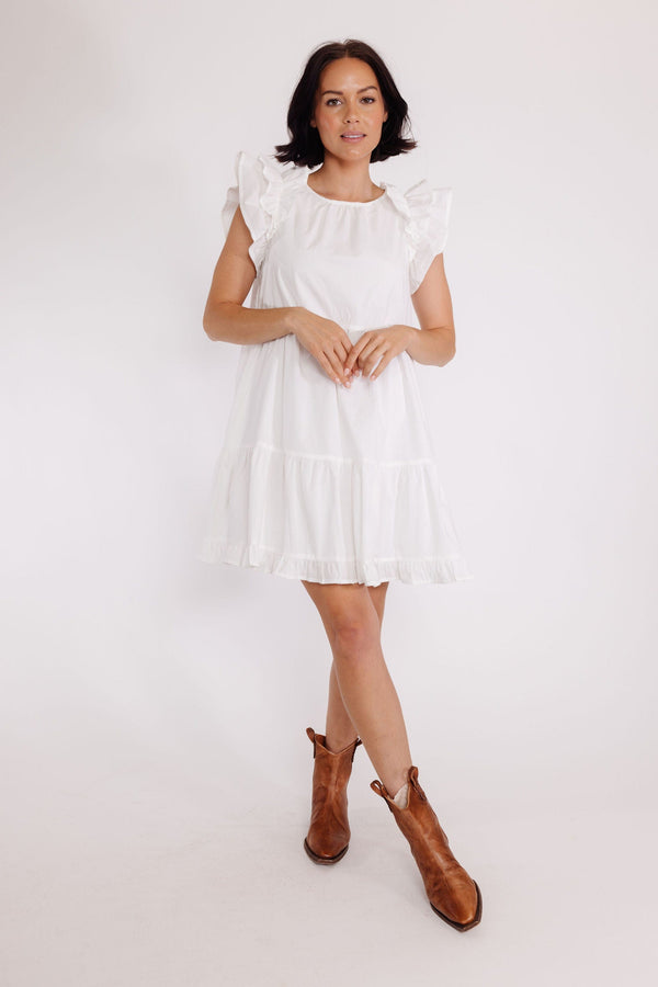 Tallahassee Dress in Off White