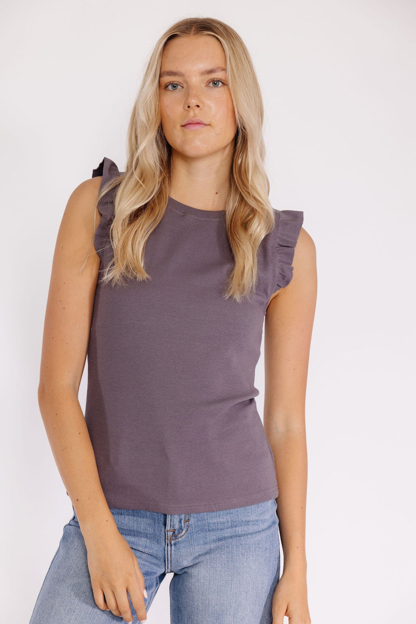 Valery Tee in Charcoal