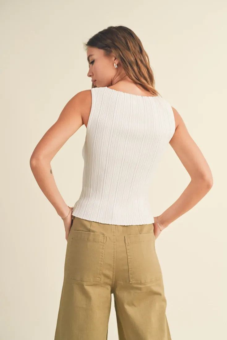 Vella Tee in Off White