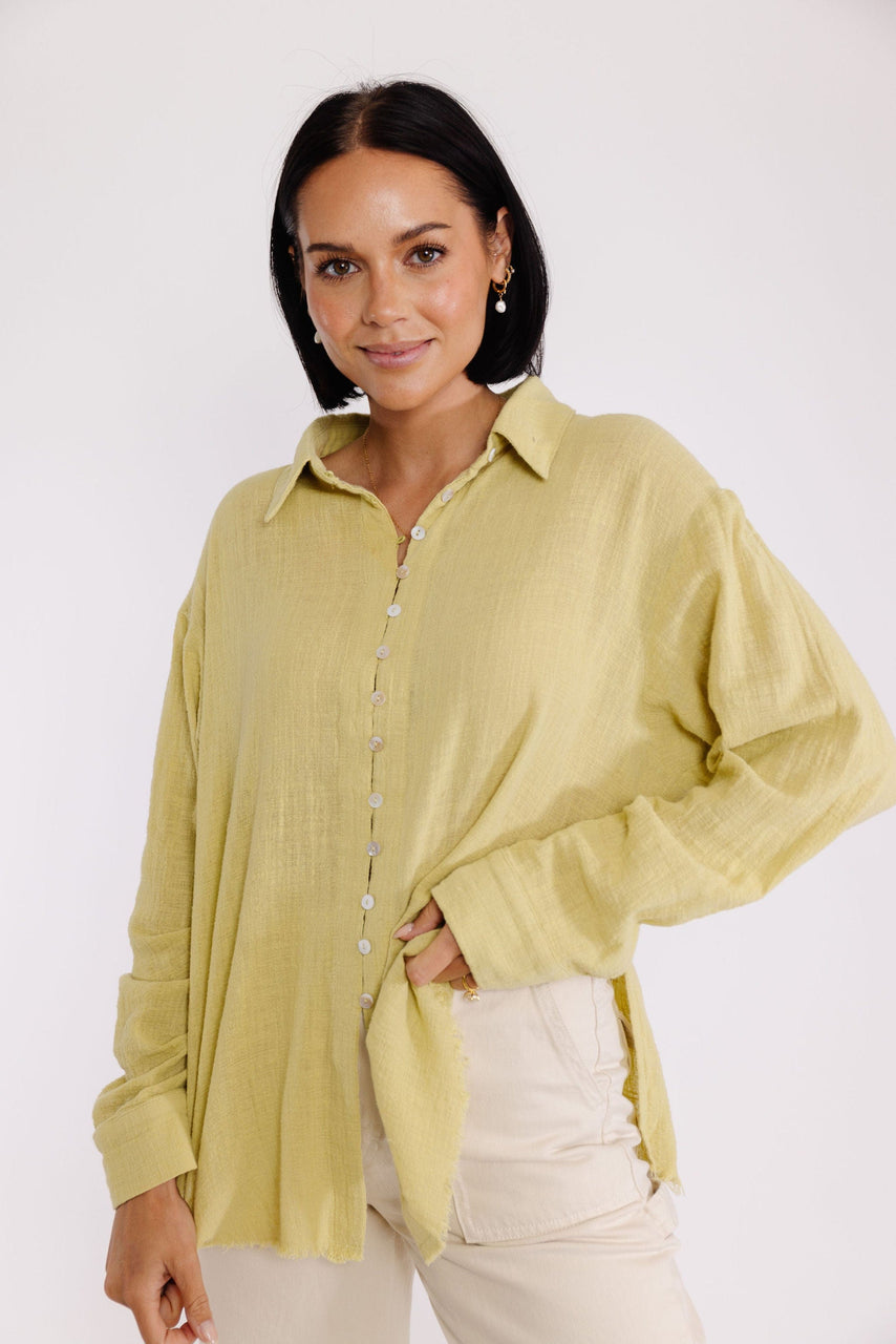 Yulia Blouse in Lime