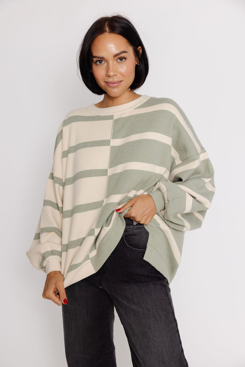Zailey Sweater in Sage/Cream