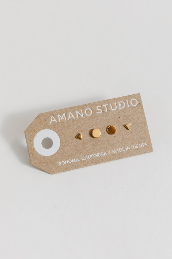 Amano Studio Geometric Stud Combo Earrings